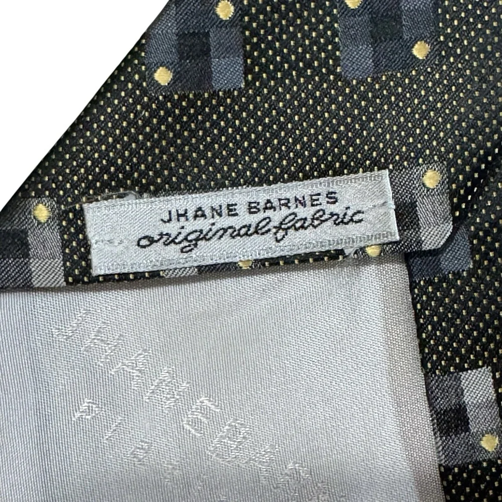 Jhane Barnes‎ Silk Tie Geometric Made In Japan L: 57